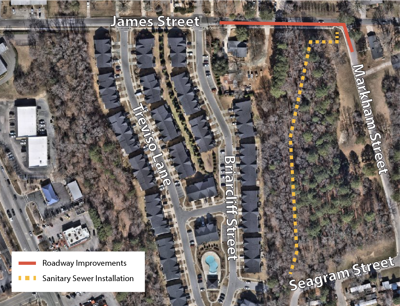 James Sewer and Street Improvements Map-01